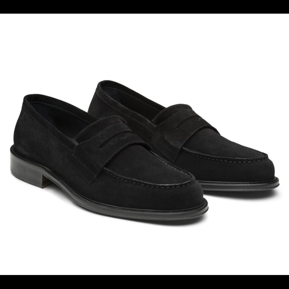 Ankari Floruss black suede loafers - US 7M, US 8.5W